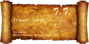 Treuer Teréz névjegykártya